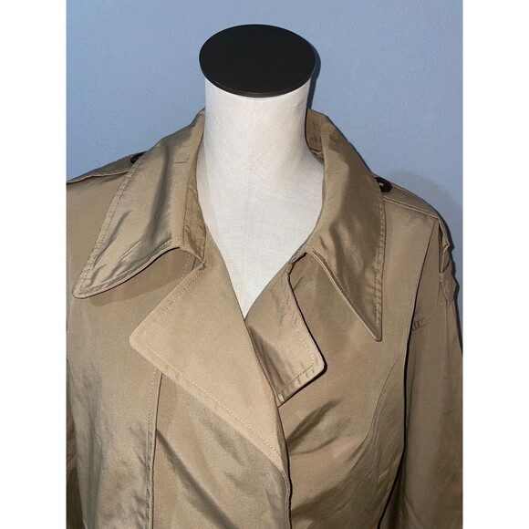 Abercrombie & Fitch Women's Relaxed Short Trench Coat size XL NWT Caramel - Picture 4 of 11